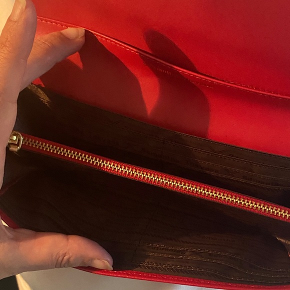 Samantha Thavasa Red Wallet with Gold Accent - Picture 4 of 4
